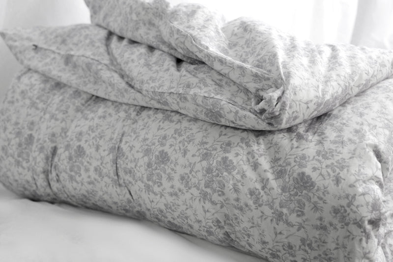 French Toile Bedding -Soft Grey